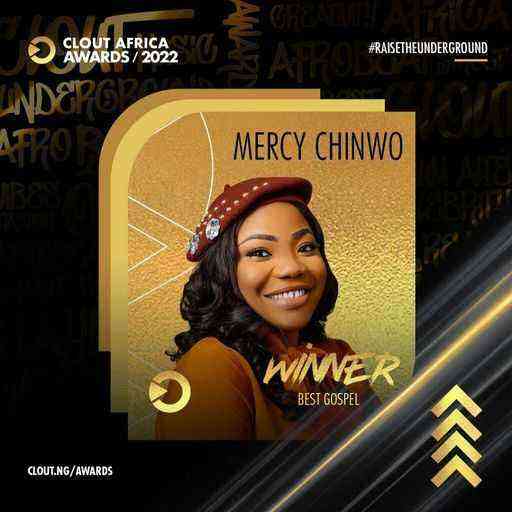 Mercy Chinwo The Winner Of Best Gospel Artiste Of The Year At Clout Africa Awards 2022 V1