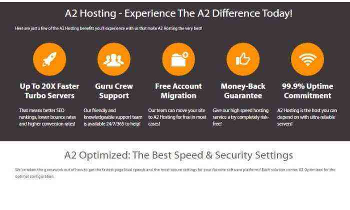 A2 Hosting Overall Features Ngm