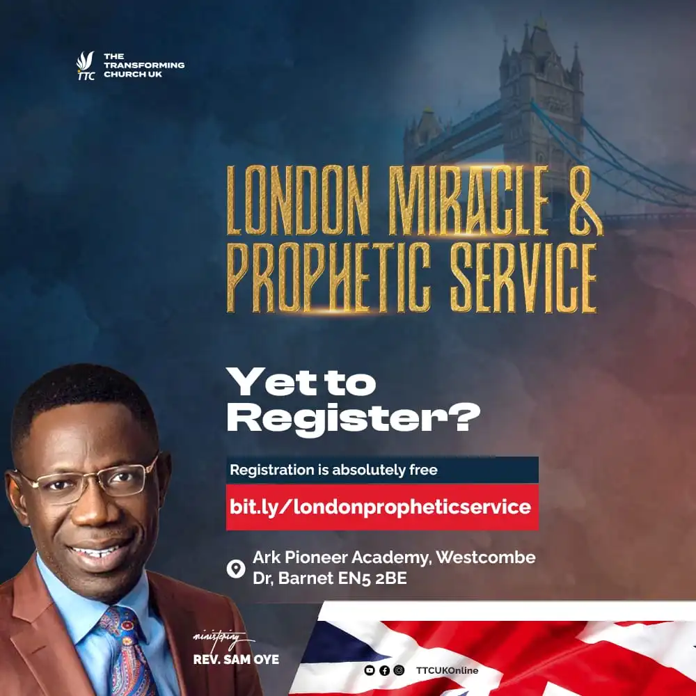 London Miracle Prophetic Service With Rev. Sam Oye